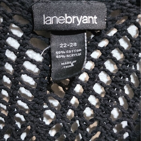 Lane bryant black knit short sleeved sweater size 22 to 28 - Picture 3 of 8